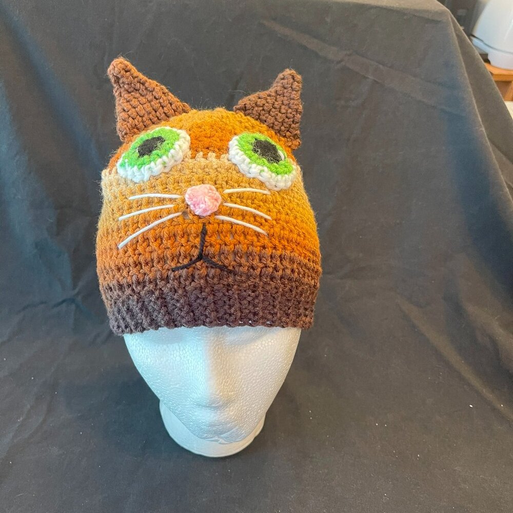 NWT Hand-Crocheted Cat Hat